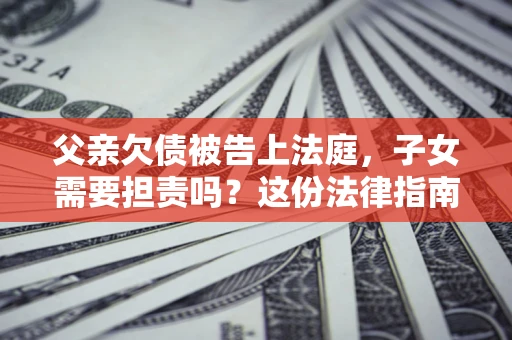 北京父亲欠债被告上法庭，子女需要担责吗？这份法律指南必须看完