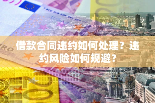 北京借款合同违约如何处理？违约风险如何规避？