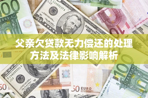 北京父亲欠贷款无力偿还的处理方法及法律影响解析